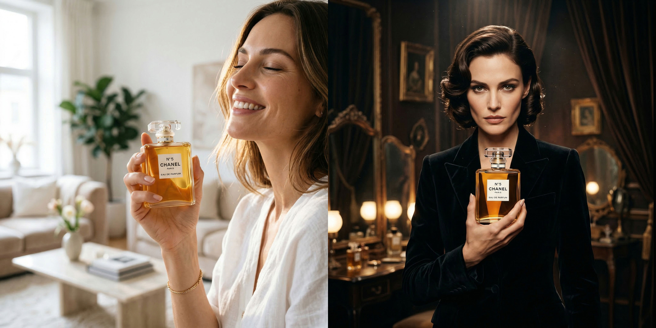 Lifestyle photo with a person holding a product