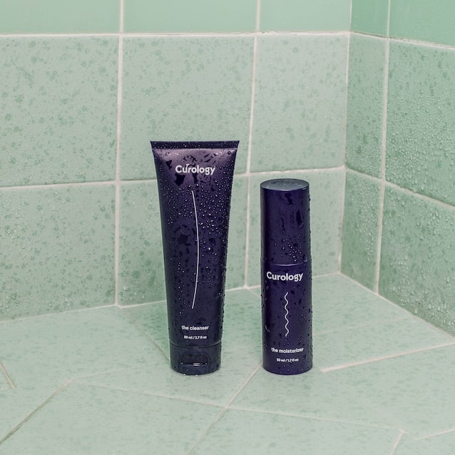Beauty products in the shower