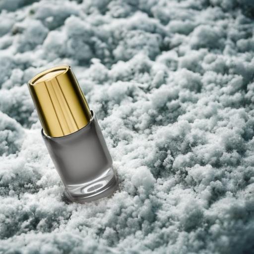 A beauty product on a snowy ground